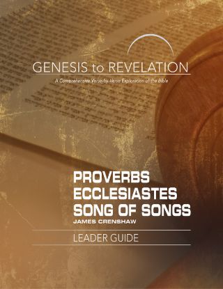 Picture of Genesis to Revelation Proverbs Ecclesiastes Song of Songs Leader Guide