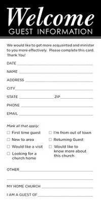 Picture of Cards Guest Information Package of 50