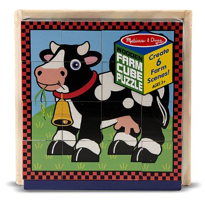 Picture of Farm Cube Wooden Puzzle