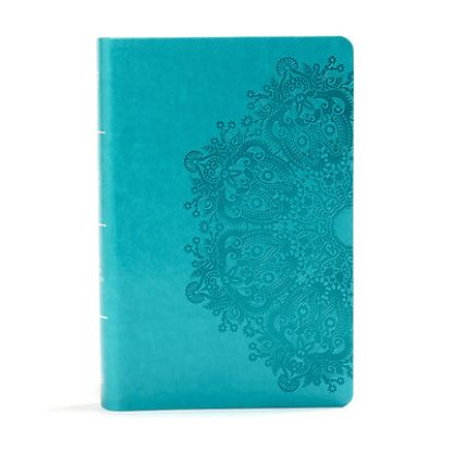 Picture of KJV Large Print Personal Size Reference Bible, Teal Leathertouch