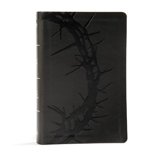 Picture of KJV Large Print Personal Size Reference Bible, Charcoal Leathertouch Indexed