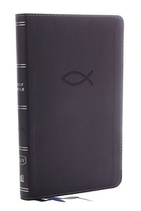 Picture of KJV Thinline Bible Youth Edition, Leathersoft, Gray, Red Letter Edition, Comfort Print