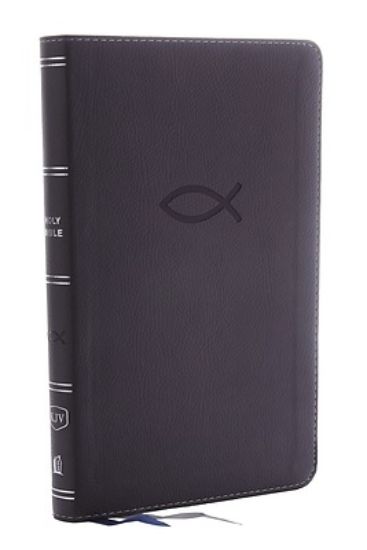 Picture of KJV Thinline Bible Youth Edition, Leathersoft, Gray, Red Letter Edition, Comfort Print