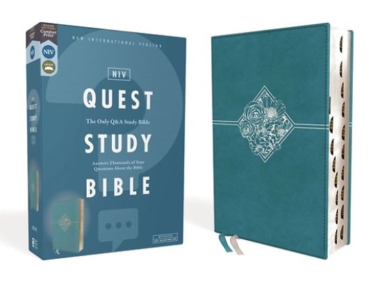 Picture of NIV, Quest Study Bible, Leathersoft, Blue, Indexed, Comfort Print