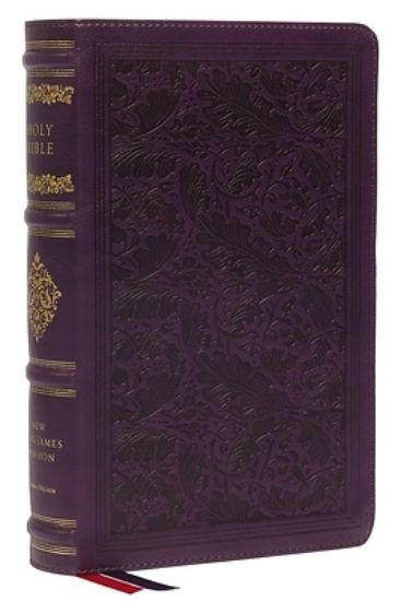 Picture of Nkjv, Personal Size Reference Bible, Sovereign Collection, Leathersoft, Purple, Red Letter, Thumb Indexed, Comfort Print