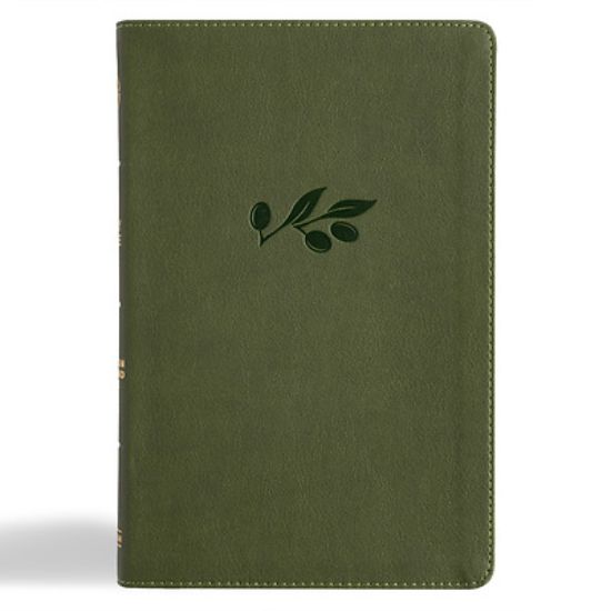 Picture of CSB Thinline Bible, Olive Leathertouch