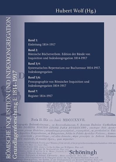 Picture of Römische Inquisition Und Indexkongregation