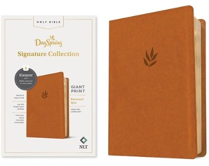 Picture of NLT Personal Size Giant Print Bible, Filament Enabled Edition (Red Letter, Leatherlike, Classic Tan)
