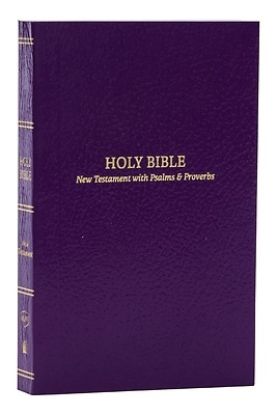Picture of Kjv, Pocket New Testament with Psalms and Proverbs, Softcover, Purple, Red Letter, Comfort Print