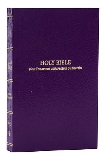 Picture of Kjv, Pocket New Testament with Psalms and Proverbs, Softcover, Purple, Red Letter, Comfort Print
