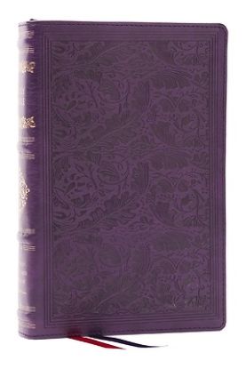 Picture of RSV Personal Size Bible with Cross References, Purple Leathersoft, Thumb Indexed, (Sovereign Collection)