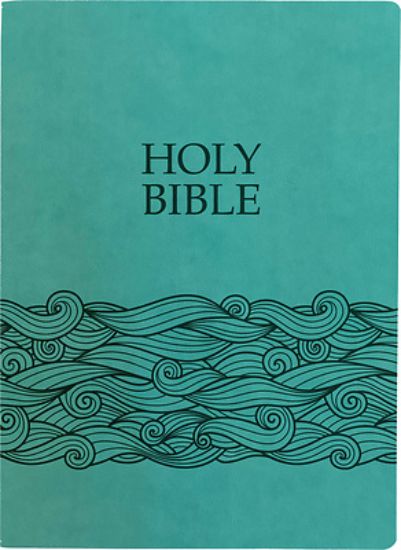 Picture of KJV Holy Bible, Wave Design, Large Print, Coastal Blue Ultrasoft