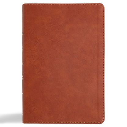 Picture of CSB Giant Print Reference Bible, Digital Study Edition, Burnt Sienna Leathertouch, Indexed