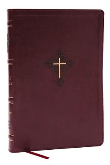 Picture of Rsv2ce, Thinline Large Print Catholic Bible, Crimson Leathersoft, Comfort Print