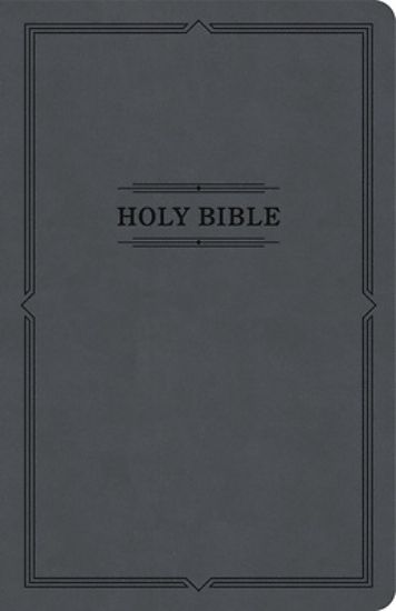 Picture of KJV Thinline Bible, Value Edition, Charcoal Leathertouch