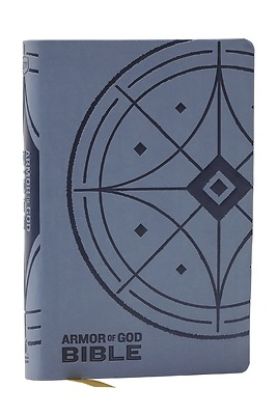 Picture of KJV Armor of God Bible, Blue/Gray Leathersoft (Children's Bible, Red Letter, Comfort Print, Holy Bible)