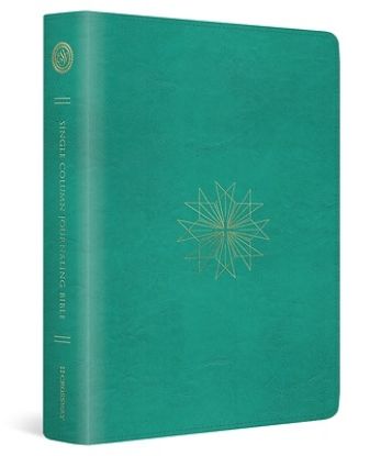 Picture of ESV Single Column Journaling Bible (Trutone, Teal, Resplendent Cross Design)