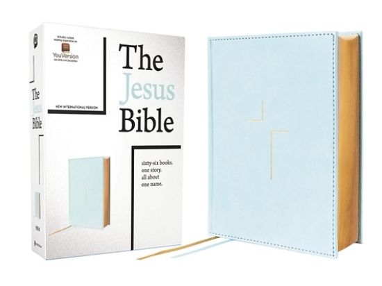 Picture of The Jesus Bible, NIV Edition, Leathersoft Over Board, Blue, Comfort Print