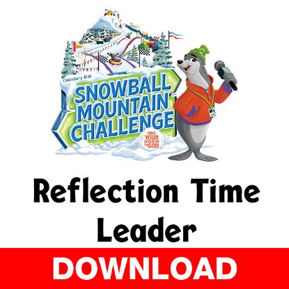 Picture of VBS 2026 Snowball Mountain Challenge Reflection Time Leader