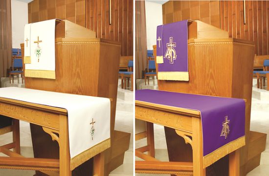 Picture of Embroidered Reversible Lent/Easter Three-Piece Parament Set
