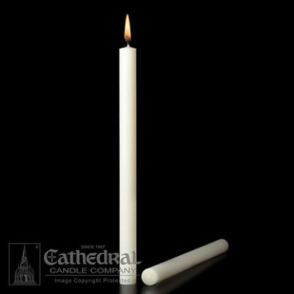 Picture of Cathedral 51% Beeswax Altar Candles - 1-1/8" x 15"