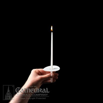 Picture of Cathedral Stearine 9" Congregational Tapers - Box of 100