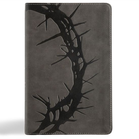 Picture of NASB Large Print Personal Size Reference Bible, Charcoal Leathertouch, Indexed