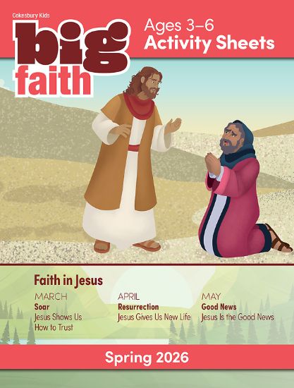 Picture of Cokesbury Kids Big Faith Spring 2026 Activity Sheets Ages 3-6