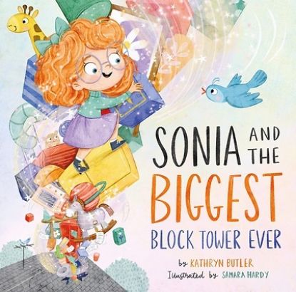 Picture of Sonia and the Biggest Block Tower Ever