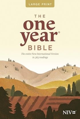 Picture of One Year Bible-NIV-Premium Slimline Large Print
