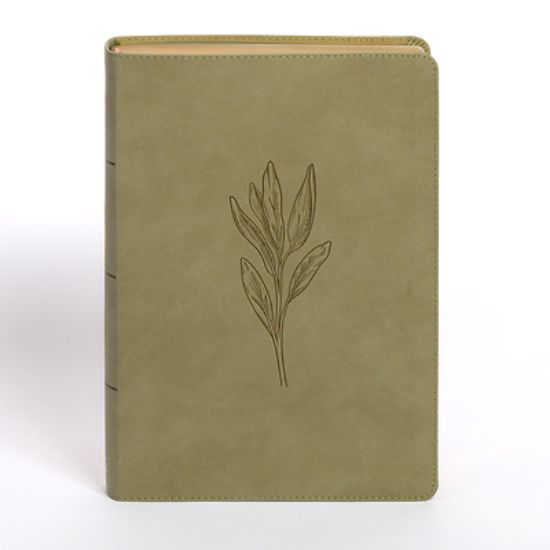 Picture of NASB Super Giant Print Reference Bible, Sage Suedesoft Leathertouch