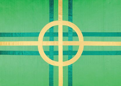 Picture of Convergence Kelly Dupioni Altar Frontal