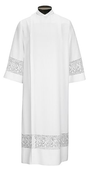 Picture of Women's Wrap Around Style Alb with Chi-Rho Lace Insert