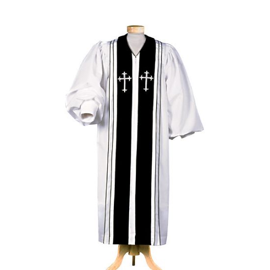 Picture of Abbott Hall A604 Women's Pulpit Robe White - WL1