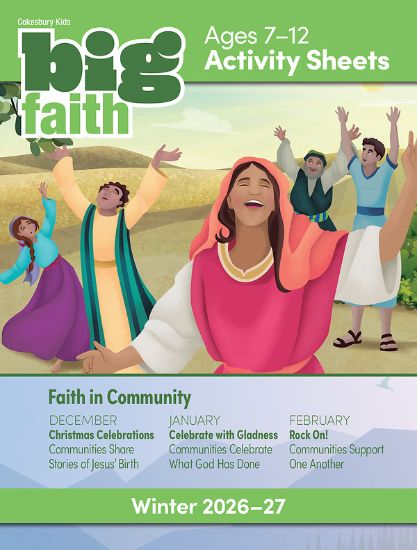 Picture of Cokesbury Kids Big Faith Winter 2026-27 Activity Sheets Ages 7-12