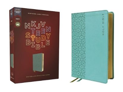 Picture of Nkjv, Teen Study Bible, Leathersoft, Teal, Comfort Print