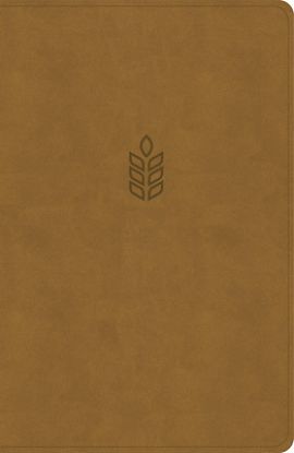 Picture of CSB Personal Size Giant Print Bible, Camel Suedesoft Leathertouch, Indexed