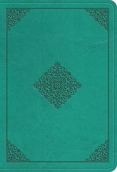 Picture of ESV Value Large Print Compact Bible (Trutone, Teal, Ornament Design)