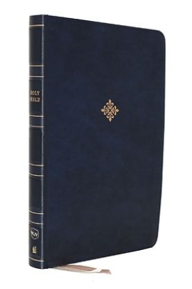 Picture of Nkjv, Reference Bible, Center-Column Giant Print, Leathersoft, Blue, Red Letter Edition, Comfort Print