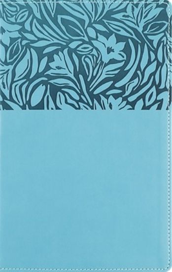 Picture of Nasb, Personal Size Reference Bible, Large Print, Paragraph Style, Leathersoft, Teal, Red Letter, Thumb Indexed, 1995 Text, Comfort Print