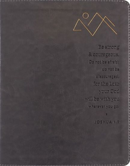 Picture of Niv, Journal the Word Bible (Perfect for Note-Taking), Double-Column, Leathersoft, Gray, Red Letter, Comfort Print