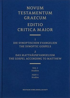 Picture of Novum Testamentum Graecum Editio Critica Maior, Vol. 1.1/3