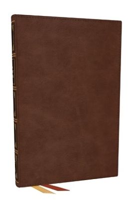 Picture of Nkjv, Thinline Bible, Large Print, Brown Leathersoft, Red Letter, Comfort Print