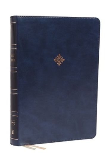 Picture of Nkjv, Reference Bible, Super Giant Print, Leathersoft, Blue, Red Letter Edition, Comfort Print