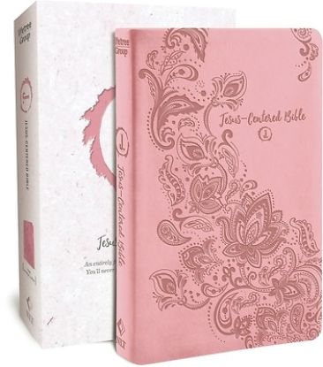 Picture of Jesus Centered Bible New Living Translation Pink Leatherette