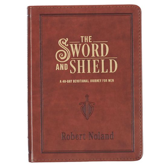 Picture of The Sword and Shield a 40 Day Devotional for Men, Vegan Leather