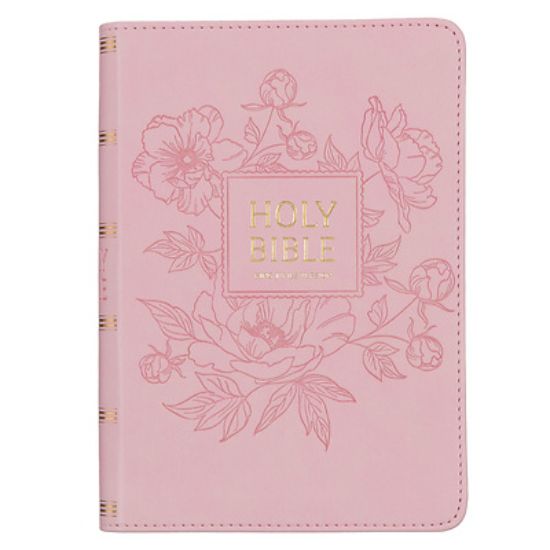 Picture of KJV Holy Bible, Compact Large Print Faux Leather Red Letter Edition - Ribbon Marker, King James Version, Pink