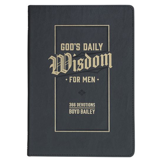 Picture of God's Daily Wisdom for Men 365 Devotions Faux Leather