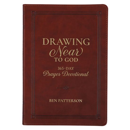 Picture of Devotional Drawing Near to God Brown Faux Leather