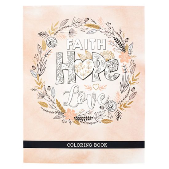 Picture of Coloring Book Faith Hope Love
